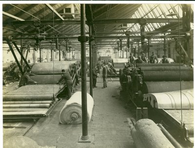 Kaardkamer, Long Meadow mill, 1923 door English Photographer